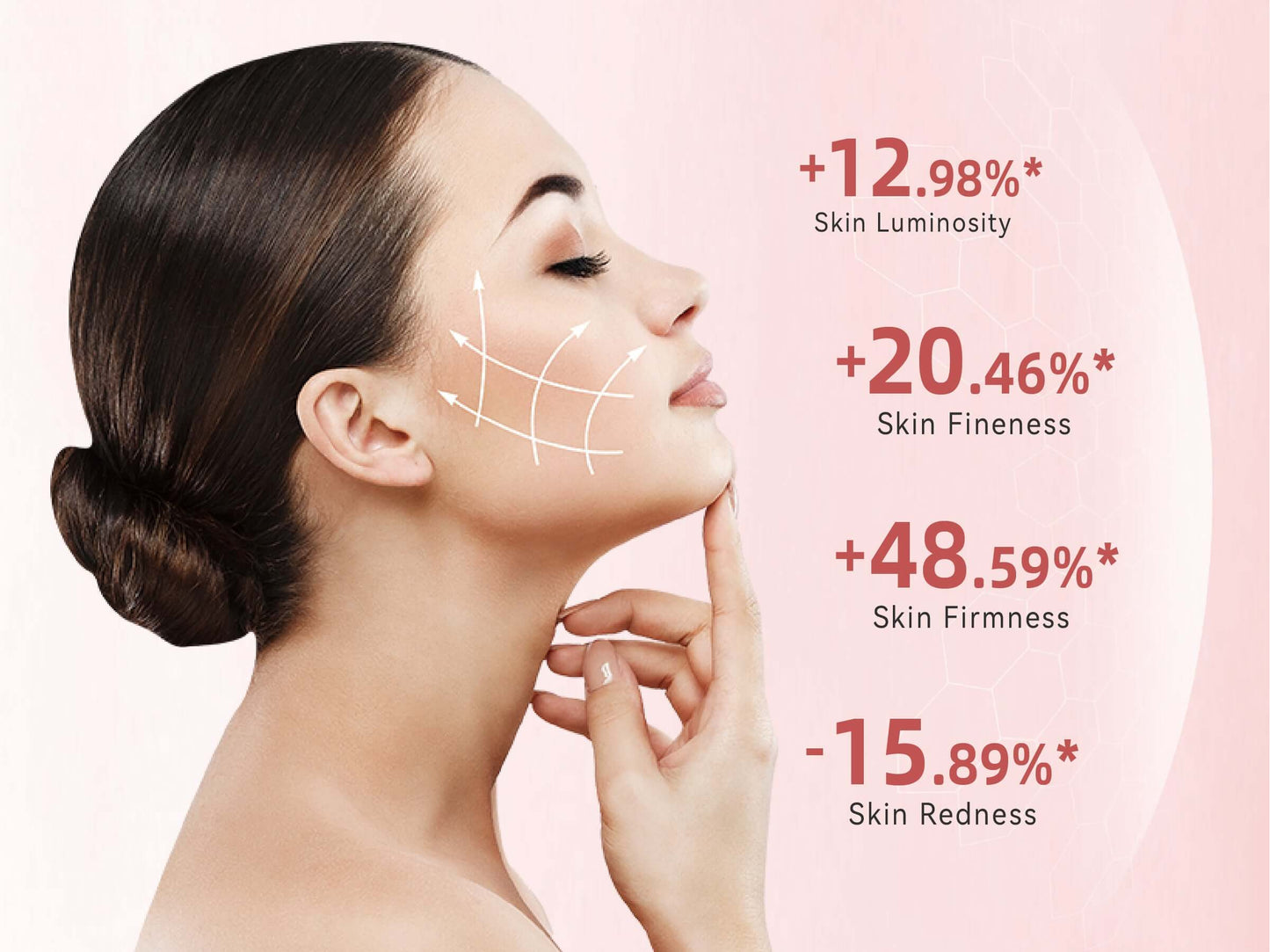 Hello Face M500 Facial Mask Near-Infrared Light Face Mask Wireless Blue Amber Red Light Therapy Led Mask Portable At Home Travel