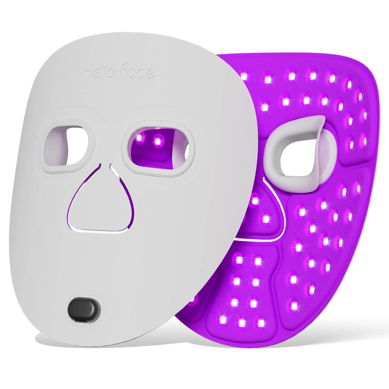 Hello Face M500 Facial Mask Near-Infrared Light Face Mask Wireless Blue Amber Red Light Therapy Led Mask Portable At Home Travel