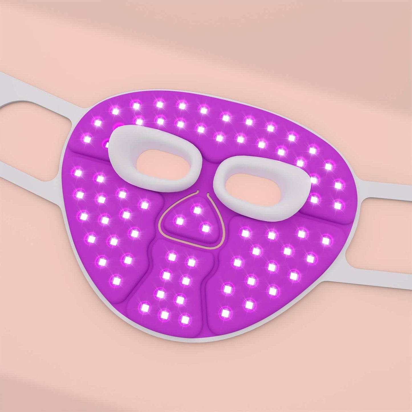 Hello Face M500 Facial Mask Near-Infrared Light Face Mask Wireless Blue Amber Red Light Therapy Led Mask Portable At Home Travel
