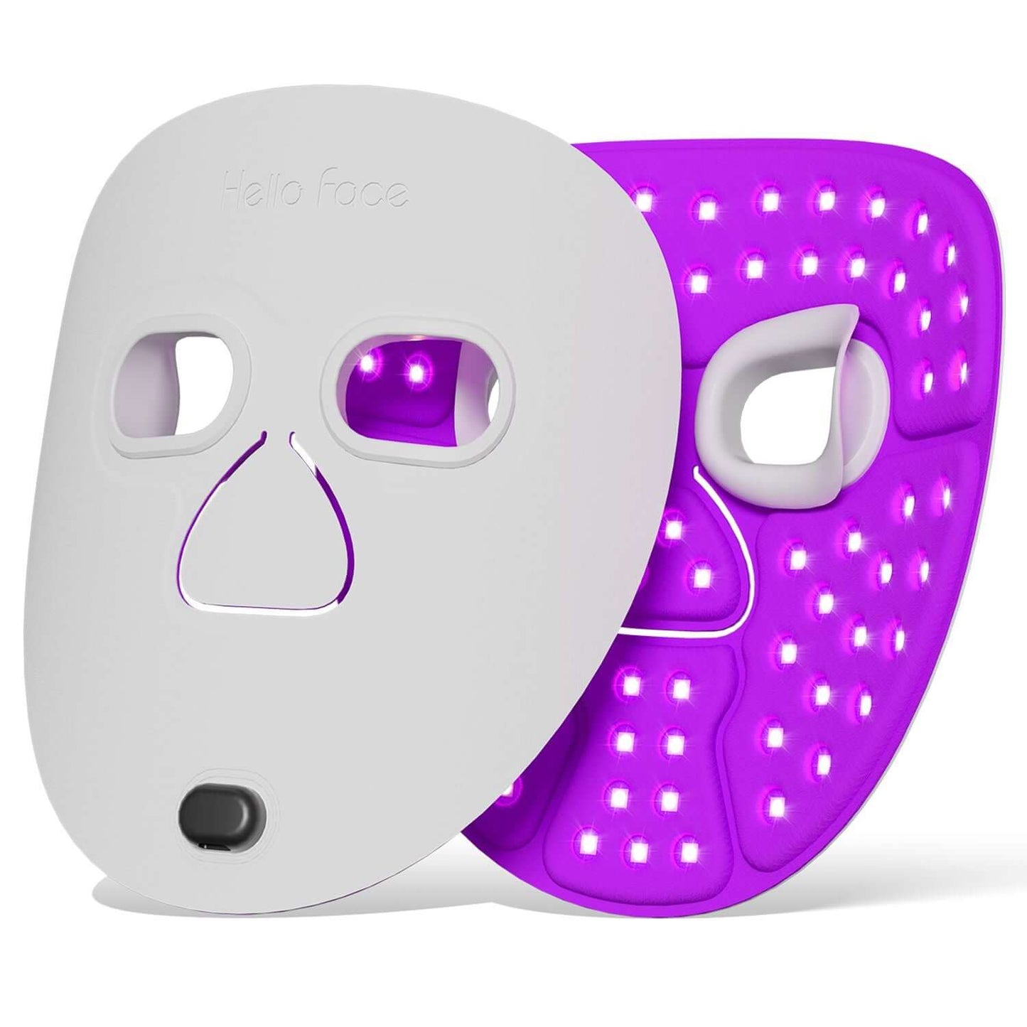 Hello Face M500 Facial Mask Near-Infrared Light Face Mask Wireless Blue Amber Red Light Therapy Led Mask Portable At Home Travel