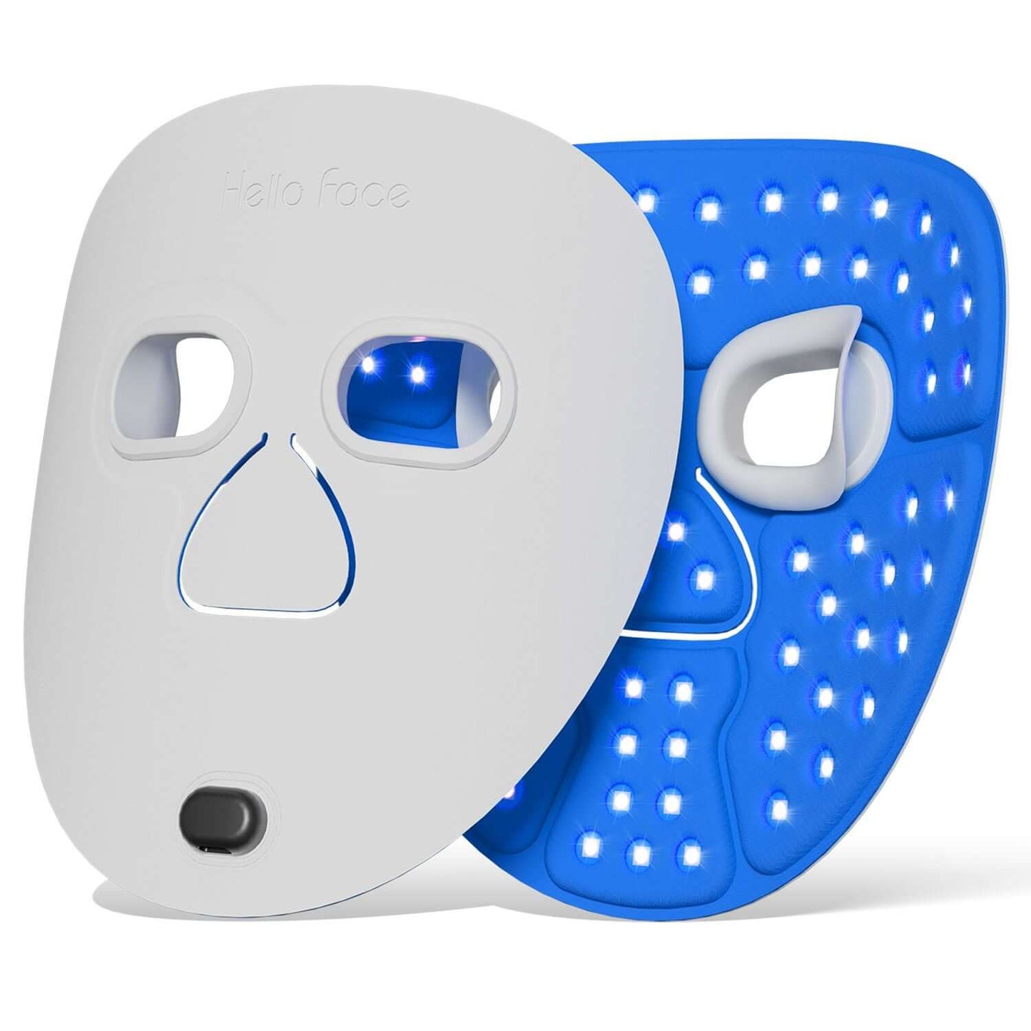 Hello Face M500 Facial Mask Near-Infrared Light Face Mask Wireless Blue Amber Red Light Therapy Led Mask Portable At Home Travel