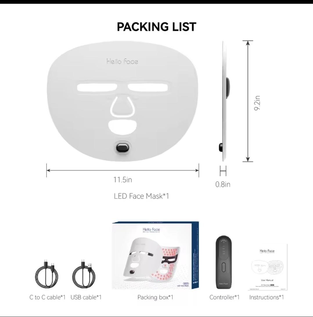 M500S LED Mask for Complete Skin Transformation