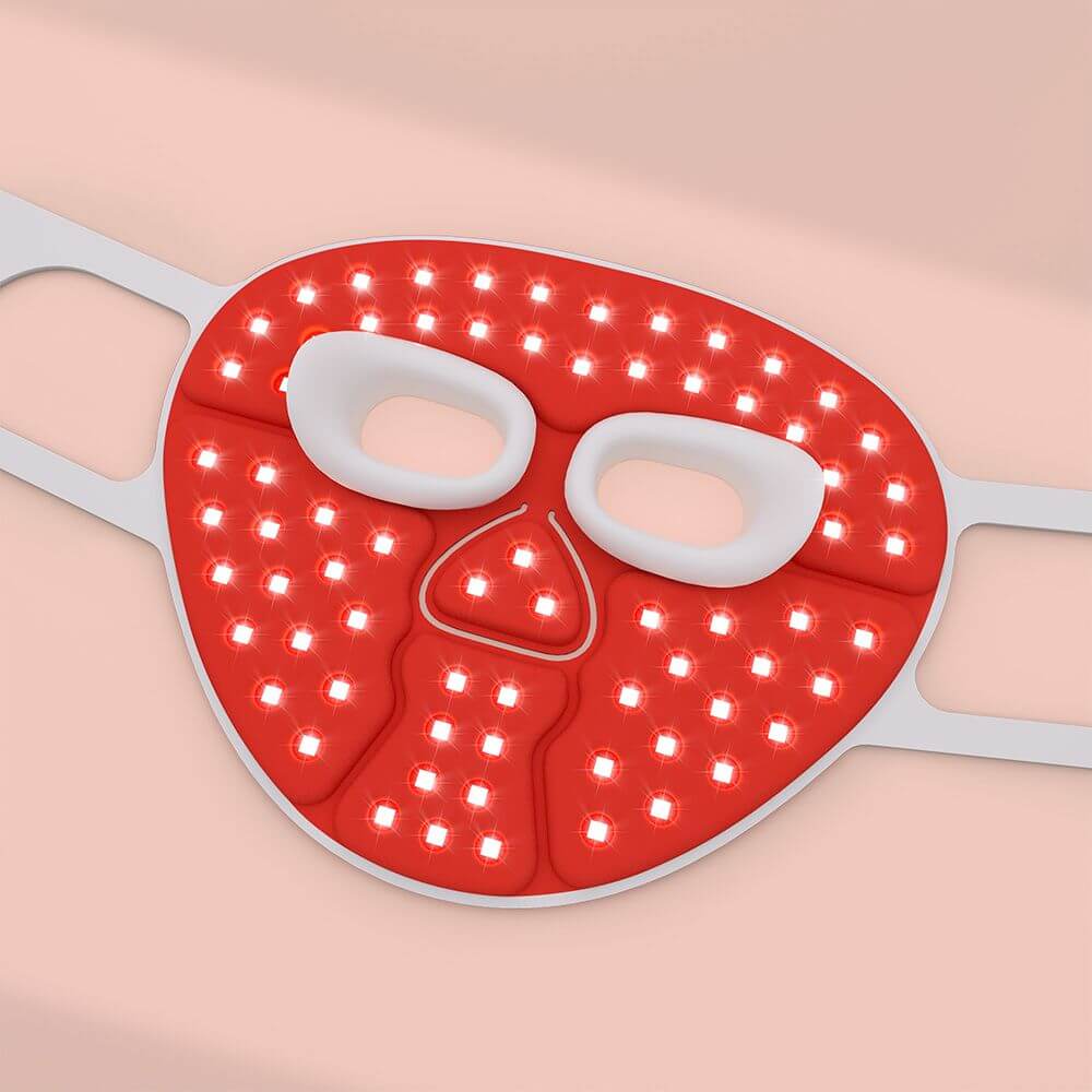 Hello Face M500 Facial Mask Near-Infrared Light Face Mask Wireless Blue Amber Red Light Therapy Led Mask Portable At Home Travel