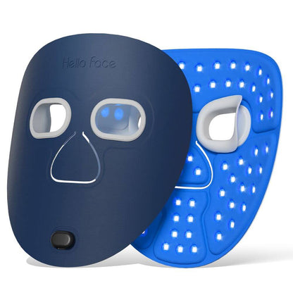 Hello Face M500 Facial Mask Near-Infrared Light Face Mask Wireless Blue Amber Red Light Therapy Led Mask Portable At Home Travel